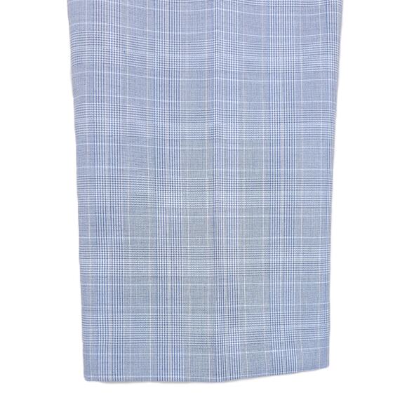 Alfani Men's Slim-Fit Tech Stretch 2-Piece Suit Light Blue Plaid 38R 32x30 NWT - Picture 12 of 13
